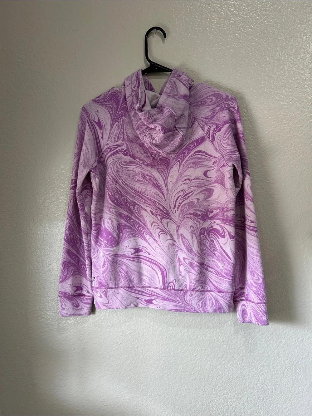 Athleta Girls Sz XL(14) Lavender Marble Hoodie Casual Workout Summer TC0034